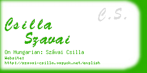 csilla szavai business card