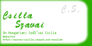 csilla szavai business card
